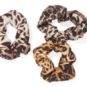 NOIR JEWELRY OMBRE LEOPARD SCRUNCHIES - SET OF 3